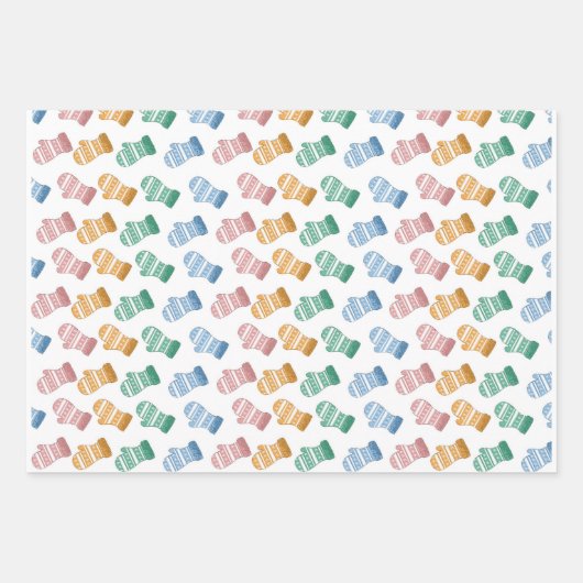 Van Scratch Sketch Mitten Gift Wrap Inpakpapier Vel (Voorkant)