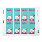 Van Secret Santa | Santa Claus Sticker Gift Label (Full Sheet)
