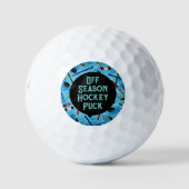 Van Seizoen Hockey Puck Golf Balls Golfballen (Voorkant)