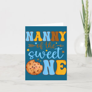 Van Shirt Nanny Sweet 1e Verjaardag Cookie Kaart