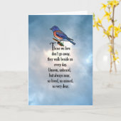 Van sialia "zo van het Gehouden" Gedicht Kaart (Gele Bloem)