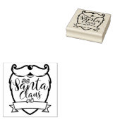 Van Sinterklaas | Fun Santa Beard Brush Script Rubberstempel (Gestempeld)