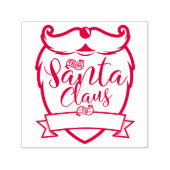 Van Sinterklaas | Fun Santa Beard Brush Script Zelfinktende Stempel (Design)
