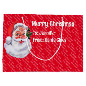 Van Sinterklaas Herhalende Naam Kind Schattige Groot Cadeauzakje (Achterkant)