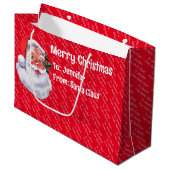 Van Sinterklaas Herhalende Naam Kind Schattige Groot Cadeauzakje (Voorkant Gekanteld)