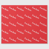 Van Sinterklaas rode cadeauverpakkings papier (Vlak)