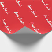 Van Sinterklaas rode cadeauverpakkings papier (Hoek)