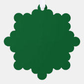 Van Sinterklaas Schattige Aangepaste Groene Kerstc Ornament Kaart (Achterkant)