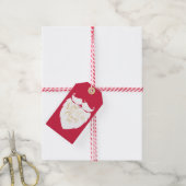Van Sinterklaas | Schattigee Santa Baard Kerstmis Cadeaulabel (Met Touw)
