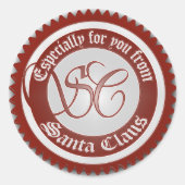 Van Sinterklaas Sticker (Voorkant)