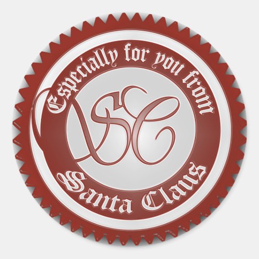 Van Sinterklaas Sticker (Voorkant)