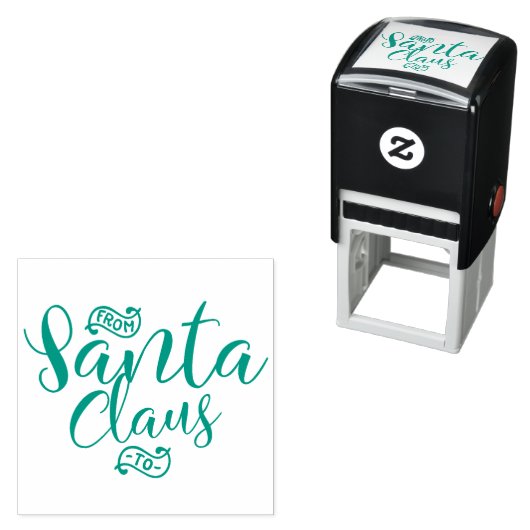 Van Sinterklaas | Stijlvolle penseelscripttypograf Zelfinktende Stempel (In situ)