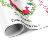 Van Sinterklaas Voeg de naam van het Kind Kerstkra Cadeaupapier (Rol Hoek)