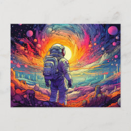 Van Space & Beyond-illustratie Briefkaart