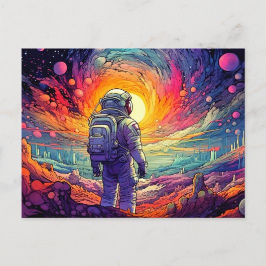 Van Space & Beyond-illustratie Briefkaart (Voorkant)
