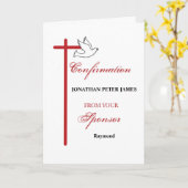 Van sponsor bij Bevestiging Aangepaste namen Kruis Kaart (Gele Bloem)