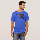 van Staat Maryland Oversized T-shirt (Voorkant volledig)