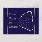 Van Steen tot het Briefkaart van het Logo van het  (Voorkant)