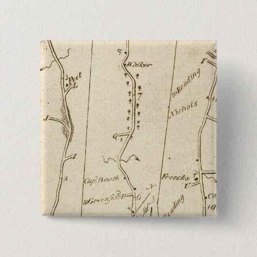 Van Stratford tot Poughkeepsie 15 Vierkante Button 5,1 Cm (Voorkant)