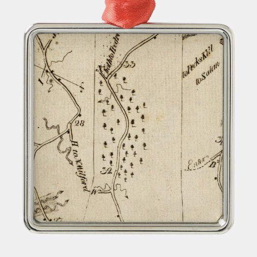 Van Stratford tot Poughkeepsie 17 Metalen Ornament (Voorkant)