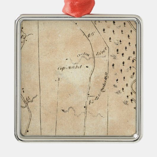 Van Stratford tot Poughkeepsie 18 Metalen Ornament (Voorkant)