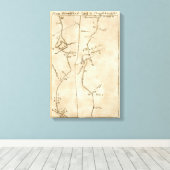 Van Stratford tot Poughkeepsie 20 Canvas Afdruk (Insitu (Houten vloer))