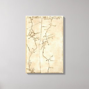 Van Stratford tot Poughkeepsie 20 Canvas Afdruk