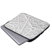 van structural concept white laptop sleeve (Voorkant onderkant)