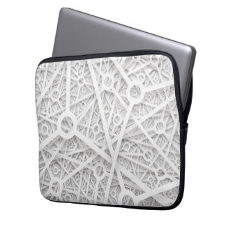 van structural concept white laptop sleeve