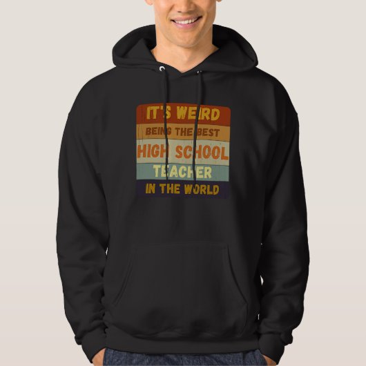 Van student tot beste leraar in het middelbaar ond hoodie (Voorkant)