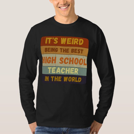 Van student tot beste leraar in het middelbaar ond t-shirt (Voorkant)