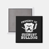 Van Sudbury Bulldog plezier Magneet (Voorkant / Achterkant)
