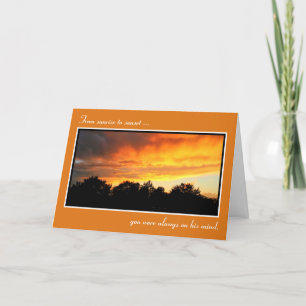 Van Sunrise naar Sunset Sympathie Card Kaart