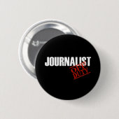 VAN TATY JOURNALIST DARK RONDE BUTTON 5,7 CM (Voorkant /achterkant)