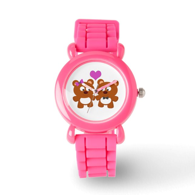 Van Teddy Bears houden Horloge (Voorkant)