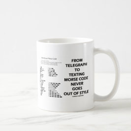 Van telegraaf naar sms'en: morsecode nooit stijl koffiemok
