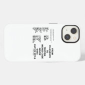 Van Telegraph tot sms-morse code nooit humor iPhone Hoesje (Achterkant horizontaal)