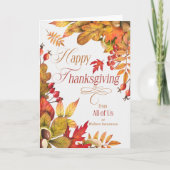 Van Thanksgiving met het thema Group Business Feestdagen Kaart (Voorkant)