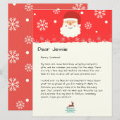 Van The Desk of Santa|Custom Christmas Letter (Voorkant / Achterkant)