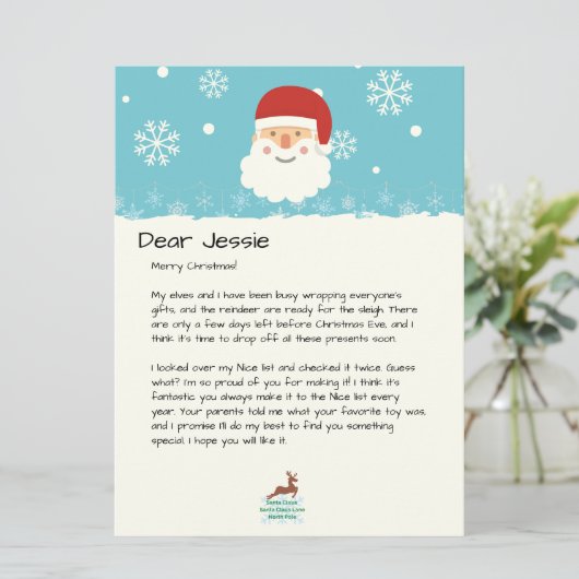 Van The Desk of Santa|Custom Christmas Snowman (Staand voorkant)