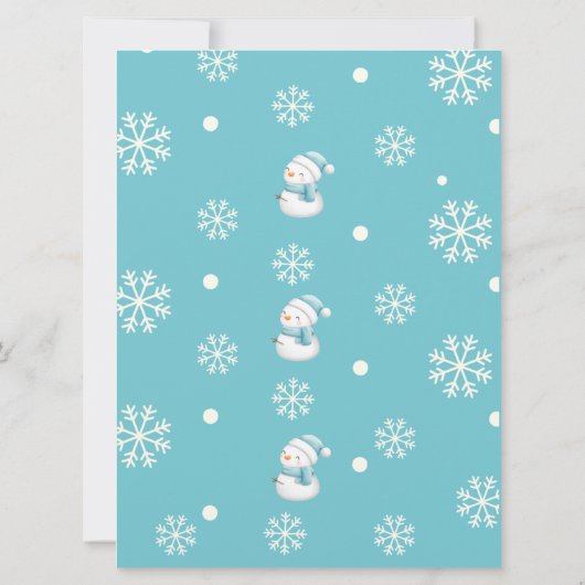 Van The Desk of Santa|Custom Christmas Snowman (Achterkant)