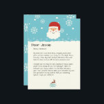 Van The Desk of Santa|Custom Christmas Snowman<br><div class="desc">Omarm de magie van Kerstmis met een persoonlijke brief van de Kerstman zelf. Elke letter is gemaakt op een authentieke Noordpool logo, waardoor de ervaring wordt betoverd. Mevrouw Claus en Sinterklaas vinden het geweldig om elke brief persoonlijk aan te pakken en ervoor te zorgen dat elk kind de warmte en...</div>