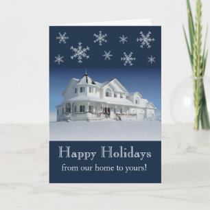 Van thuis naar jou. feestdagen kaart