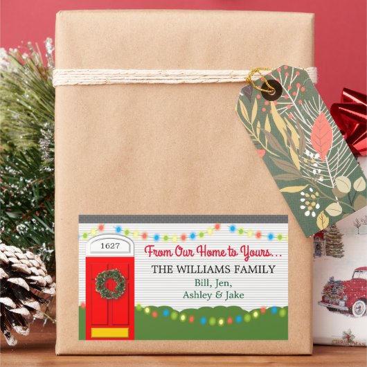 Van thuis tot aan uw persoonlijke Sticker (Feestdagen)