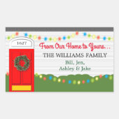 Van thuis tot aan uw persoonlijke Sticker (Voorkant)