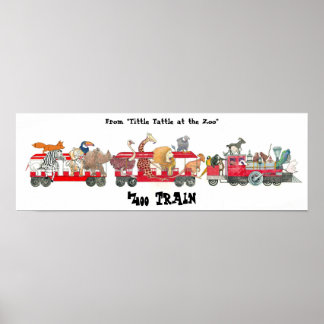 Van "Tittle Tattle at the Zoo", Zoo Train Poster