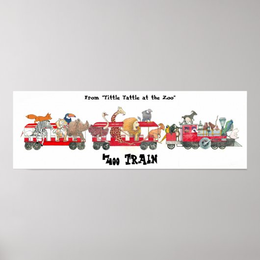 Van "Tittle Tattle at the Zoo", Zoo Train Poster (Voorkant)
