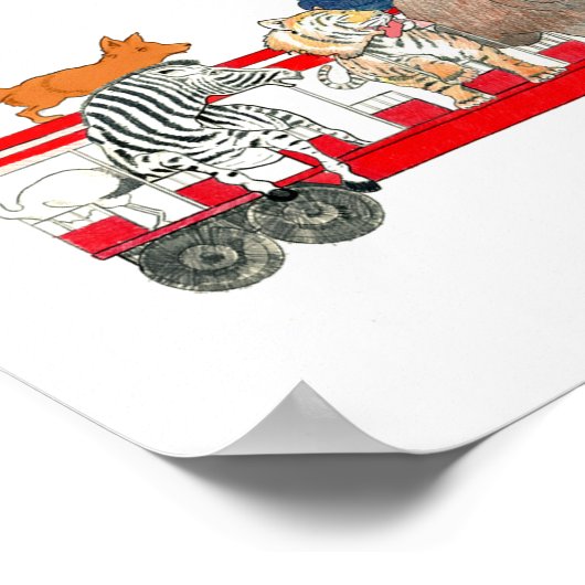 Van "Tittle Tattle at the Zoo", Zoo Train Poster (Hoek)