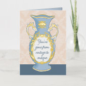 Van  tot Antiek Funny Birthday Kaart (Voorkant)