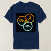 van Triathlon Sticker T-shirt (Design voorkant)